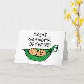 Carte Grand grand-mère de Twins Pod (Fleur jaune)