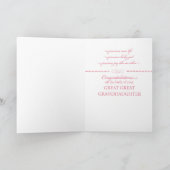 Carte Grand Grand-parents, Pink Félicitations (Intérieur)