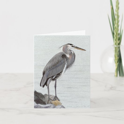 Carte Grand héron bleu (Devant)