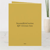 Carte Grand Joyeux Anniversaire Jaune Écriture Florale (Dos)