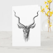 Carte Grand Kudu (Fleur jaune)