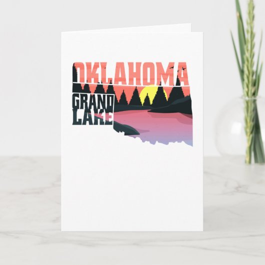 Carte Grand lac Oklahoma (Devant)