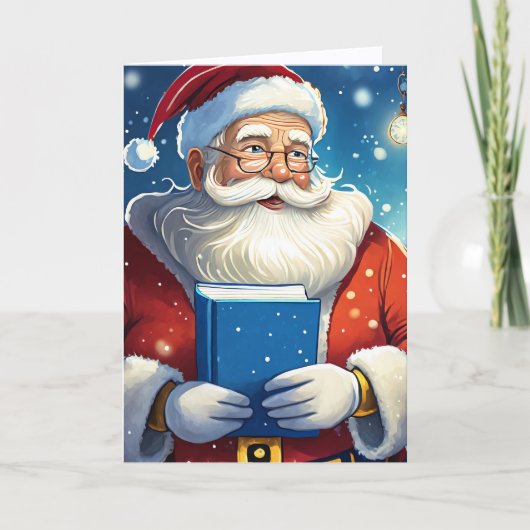 Carte Grand livre de Noël de Santa (Devant)