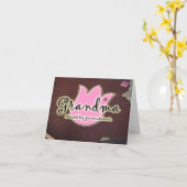 Carte Grand-maman aimée par des générations - cadeaux de (Fleur jaune)