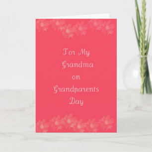 Carte Grand-maman heureuse de jour de grands-parents