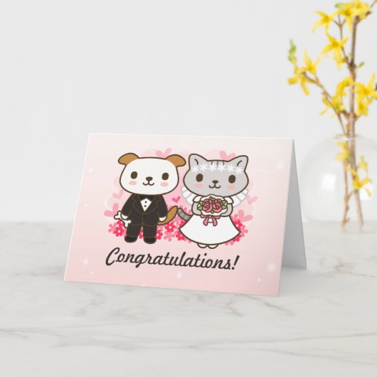 Carte Grand mariage (Fleur jaune)