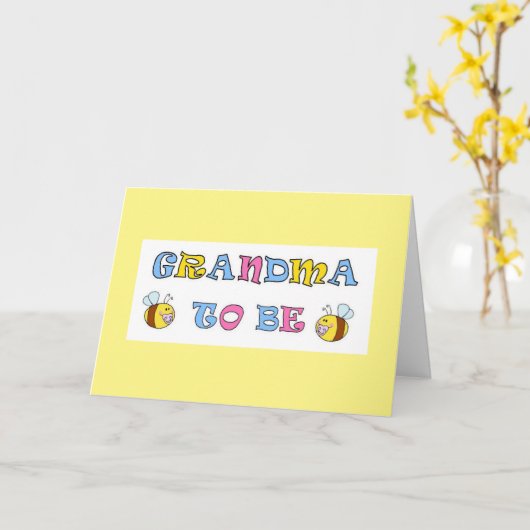 Carte Grand-mère (Fleur jaune)