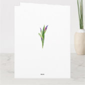 Carte Grand-mère 4 Photo Fleurs de printemps Anniversair (Dos)