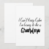 Carte Grand-Mère À Être - Promu À Grand-Mère (Devant / Derrière)