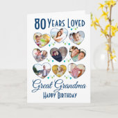 Carte Grand-mère Anniversaire photo Collage (Fleur jaune)