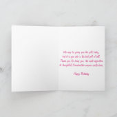 Carte Grand-mère Anniversaire Rose Hydrangeas (Intérieur)