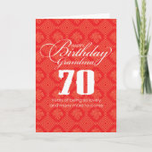 Carte grand-mère chinoise "Longévité" 70e annivers (Devant)