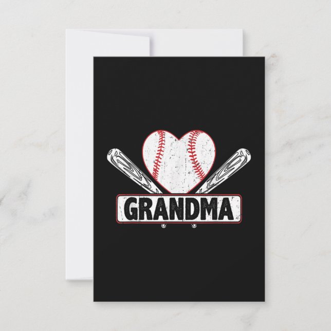Carte Grand-mère de baseball | Les amateurs de baseball  (Devant)