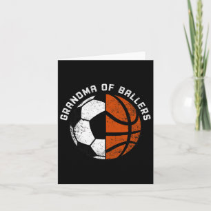 Carte Grand-Mère De Byllers Fun Soccer Bysketbyll Grand-