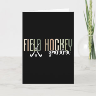 Carte Grand-mère de hockey sur gazon d'un joueur de hock