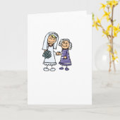 Carte Grand-Mère De La Mariée Le Jour Du Mariage (Fleur jaune)