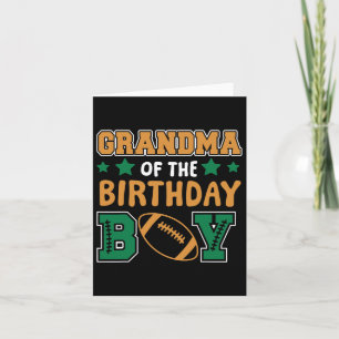 Carte Grand-Mère De L'Anniversaire Garçon Fier Football