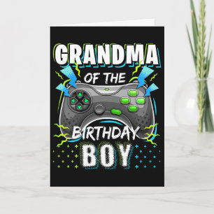 Carte Grand-Mère De L'Anniversaire Garçon Matching Vidéo