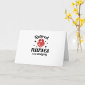 Carte Grand-mère de retraite grand cadeau Infirmière ret (Fleur jaune)