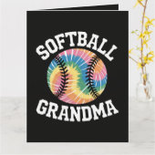 Carte Grand-mère de softball (Fleur jaune)