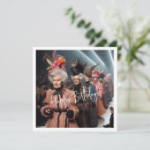 Carte Grand-mère élégante, Bonne-mère d'anniversaire (Debout devant)