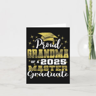 Carte Grand-Mère Fière De 2025 Cl Master Graduate Family