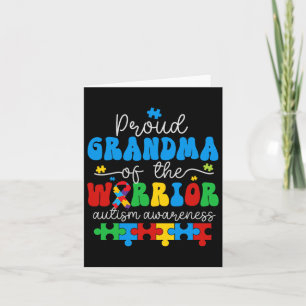 Carte Grand-Mère Fière D'Un Puzzle De Sensibilisation su