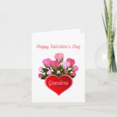 Carte Grand-mère Joyeuse Saint-Valentin (Devant)