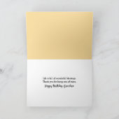 Carte Grand-mère lisant une lettre d'anniversaire de gra (Intérieur)