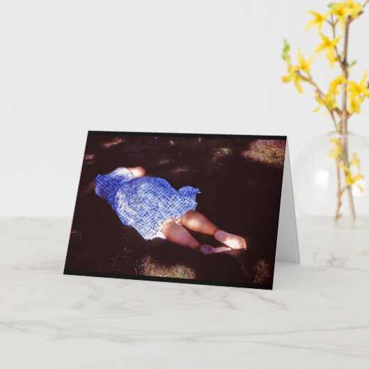 Carte Grand-mère Napping (Fleur jaune)