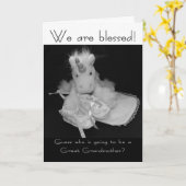 Carte Grand-mère nouveau bébé nous sommes bénis (Fleur jaune)