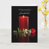 Carte Grand-mère ou grand-mère Sympathie Condoléances (Fleur jaune)