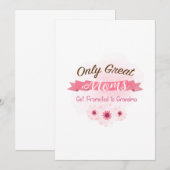 Carte Grand-mère pour être de grandes mamans faites la p (Devant / Derrière)