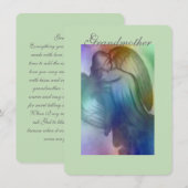 Carte Grand-mère Rainbow Angel (Devant / Derrière)