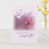 Carte Grand-mère, Sympathie, Lilac (Fleur jaune)