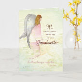 Carte Grand-mère Sympathy Angel (Fleur jaune)