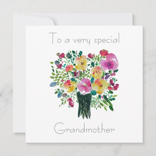 Carte grand-mère très spéciale (Devant)
