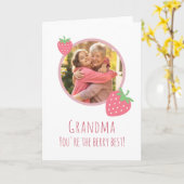 Carte Grand-mère Tu es la meilleure Berry (Fleur jaune)
