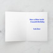 Carte Grand Nephew 6 mois Dinosaur Anniversaire (Intérieur)