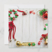 Carte Grand Noël Extraordinaire Décoration rouge (Dos)