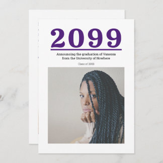 Carte Grand nombre de violets Diplôme en deux photos