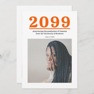 Carte Grand nombre d'orange Diplôme en deux photos