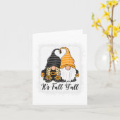 Carte Grand Novelle Gnome Halloween Drôle Son Chute Vous (Fleur jaune)