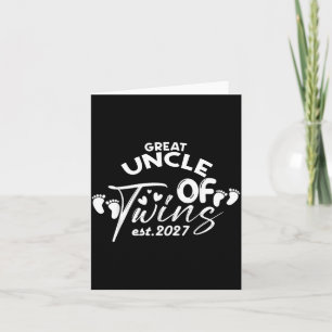 Carte Grand Oncle De Jumeaux Baby Shower 2027 Compte à R