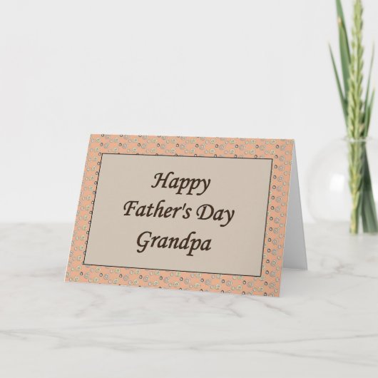Carte Grand-papa heureux de fête des pères (Devant)