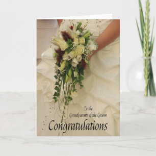Carte Grand-parents du marié mariage félicitations