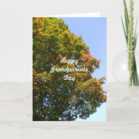 Grand-parents Jour-automne Arbre d'érable