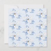 Carte Grand-parents Noël Photo Floral Salutation (Dos)