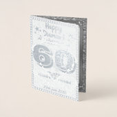 Carte grand-parents sur mesure 60e anniversaire de (Devant)