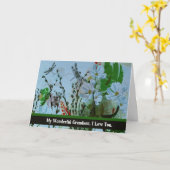 Carte Grand-père, Au revoir de Terminill Grand-parent (Fleur jaune)